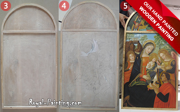 Wood Board Painting : Wooden Painting,Christianity
